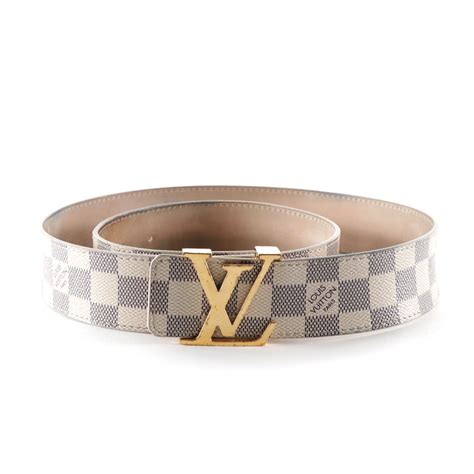 fake white damier louis vuitton belt|louis vuitton unisex belt.